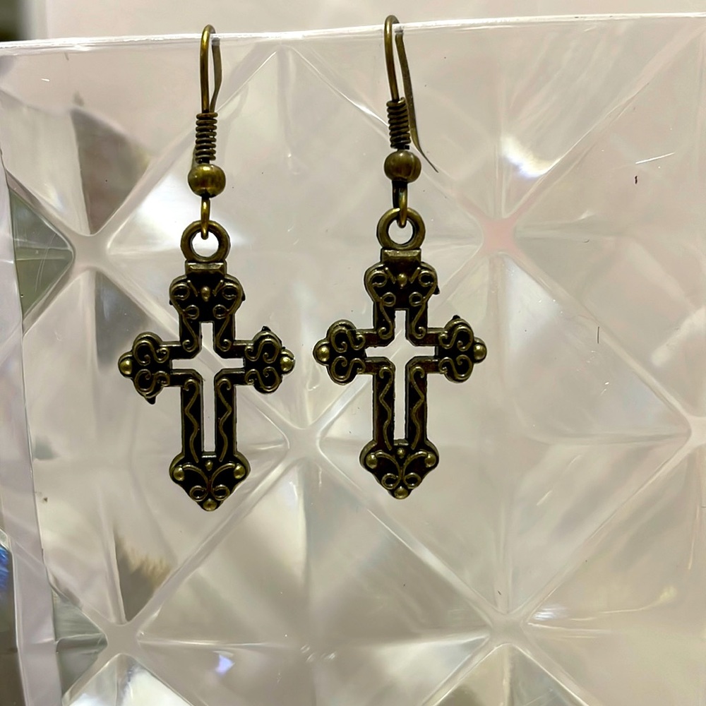 Cross earrings new